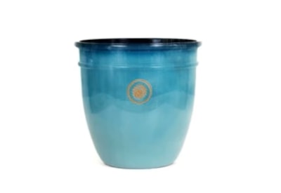 Creekwood Hampton Planter Aqua 35Cm Creekwood Hampton Planter Aqua 35Cm