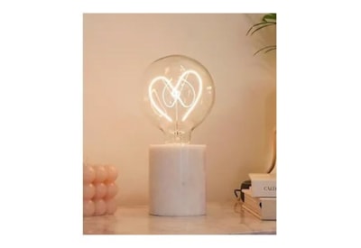 Steepletone Led Text Lightbulb Heart White Steepletone Led Text Lightbulb Heart White