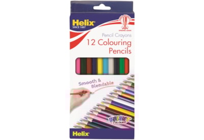 Helix Full Length Colouring Pencils 12'S Helix Full Length Colouring Pencils 12'S