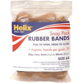 Helix Snap Pack Rubber Bands Asst (Q71020)