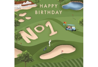Ling On The Course Birthday Card Ling On The Course Birthday Card