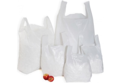 High Density White Vest Carrier Bag 325x475x575mm 100s High Density White Vest Carrier Bag 325x475x575mm 100s