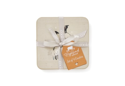 Cooksmart Highland Sheep Coasters 4pk Cooksmart Highland Sheep Coasters 4pk