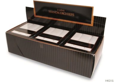 rjm Mens 3pack Hankies Boxed rjm Mens 3pack Hankies Boxed