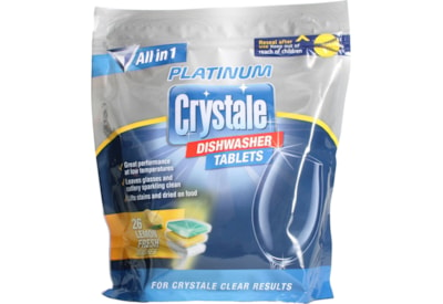 Crystale Platinum Dishwasher Tabs 26's (HOCRY010)