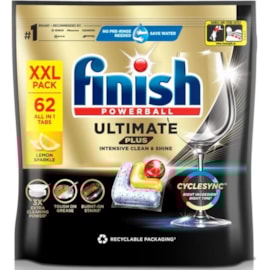 Finish Ultimate Plus Dishwasher Tabs Lemon 62'S