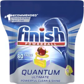 Finish Quantum Dishwasher Tabs Lemon 80'S Finish Quantum Dishwasher Tabs Lemon 80'S