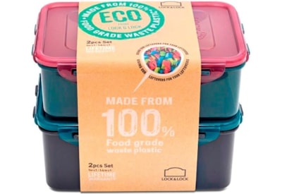 Lock & Lock Eco 2 Piece Set 1.4lt x 1 1.0lt x 1 Lock & Lock Eco 2 Piece Set 1.4lt x 1 1.0lt x 1