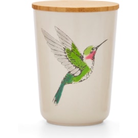 Cooksmart Hummingbirds Bamboo Canister Bird Cooksmart Hummingbirds Bamboo Canister Bird