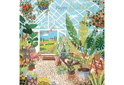 Ling Relaxing In The Greenhouse Birthday Card Ling Relaxing In The Greenhouse Birthday Card
