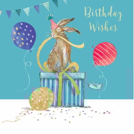 Ling Wild Rabbit Birthday Card