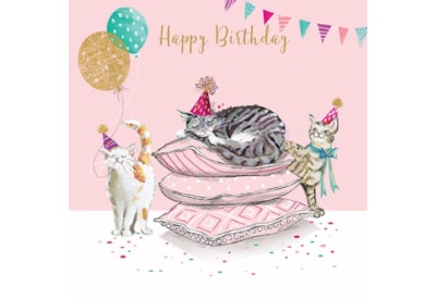 Ling Cats & Cushions Birthday Card Ling Cats & Cushions Birthday Card