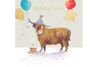Ling Highland Cow Birthday Card Ling Highland Cow Birthday Card