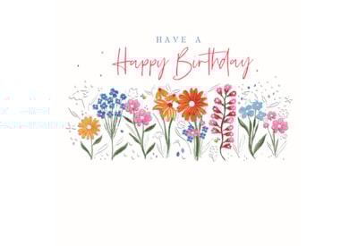 Ling Birthday Blooms Birthday Card Ling Birthday Blooms Birthday Card