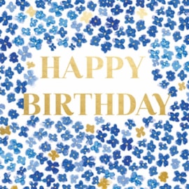 Ling Blooms Of Blue Birthday Card Ling Blooms Of Blue Birthday Card