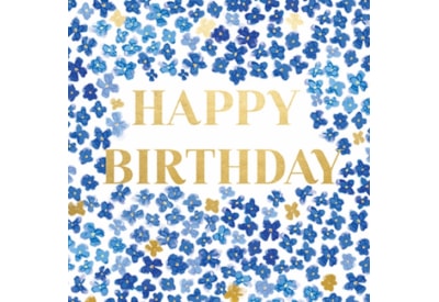 Ling Blooms Of Blue Birthday Card Ling Blooms Of Blue Birthday Card