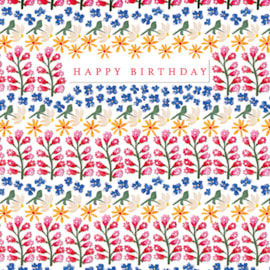Ling Fleur'S Garden Birthday Card