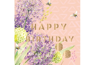 Giant Alliums Birthday Card (IJ0119)