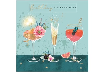 Cocktails Celebrations Birthday Card (IJ0130)