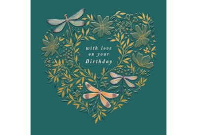 Ling Dragonfly Blooms Birthday Card Ling Dragonfly Blooms Birthday Card