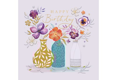 Ling Triple Blooms Birthday Card Ling Triple Blooms Birthday Card