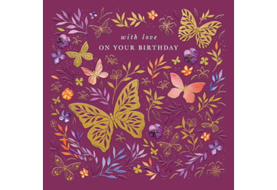 Ling Butterfly Duo Birthday Card Ling Butterfly Duo Birthday Card