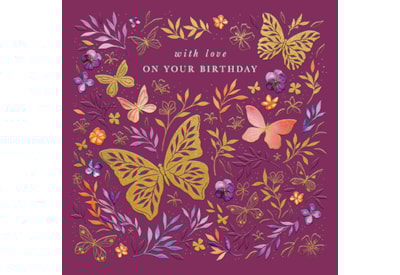 Ling Butterfly Duo Birthday Card