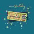 Ling Golden Ticket Birthday Card Ling Golden Ticket Birthday Card