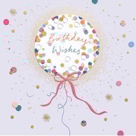 Ling Polka Balloons Birthday Card