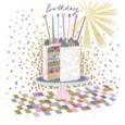Ling Birthday Cake Birthday Card