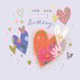 Ling Floral Hearts Birthday Card