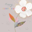 Ling Single Bloom Birthday Card