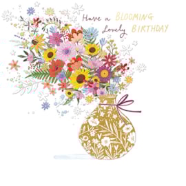 Ling Floral Celebrations Birthday Card