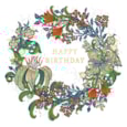 Ling Golden Lily Birthday Card