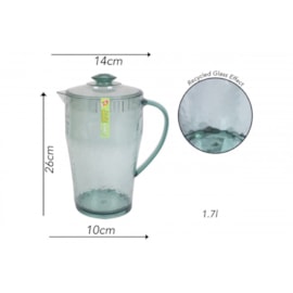 Bello Pitcher Recycled Glass Effect 1700ml (AM2211)