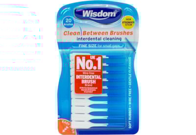 Wisdom Clean Between Interdental Fine Blue 20s