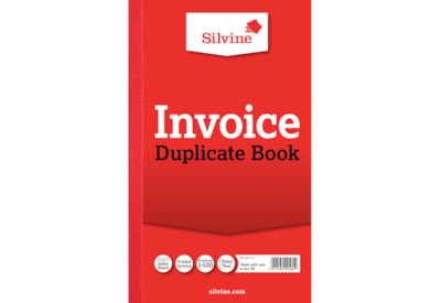Silvine Invoice Duplicate Book 206x127mm Silvine Invoice Duplicate Book 206x127mm