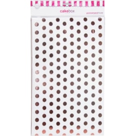 10" Cake Box Rose Gold Polka Dot 10" Cake Box Rose Gold Polka Dot