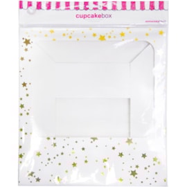 12 Hole Cupcake Box Gold Stars 12 Hole Cupcake Box Gold Stars