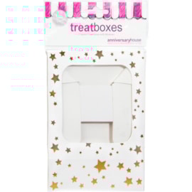 Small Sq Treat Boxes Gold Stars 3s Small Sq Treat Boxes Gold Stars 3s