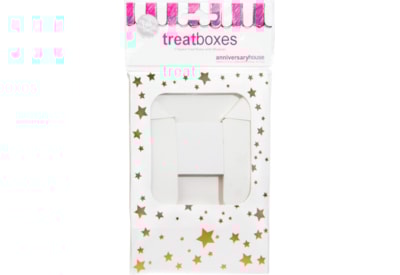 Small Sq Treat Boxes Gold Stars 3s Small Sq Treat Boxes Gold Stars 3s