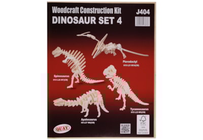 Dinosaur Set 4 Woodcraft Construction Kit Dinosaur Set 4 Woodcraft Construction Kit