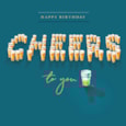 Ling Design Cheers Birthday Card Ling Design Cheers Birthday Card