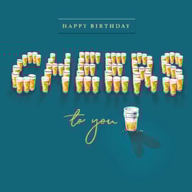 Ling Design Cheers Birthday Card Ling Design Cheers Birthday Card