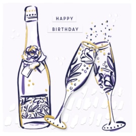 Ink And Block Pop The Fizz Birthday Card (JJ1335)