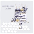 Ink And Block Floral Birthday Cake Birthday Card Ink And Block Floral Birthday Cake Birthday Card