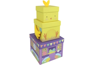 Easter Chick Plush Gift Box Set (K-31891-BXC)