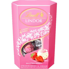 Lindt Lindor Strawberry & Cream Cornet 200g (K552)
