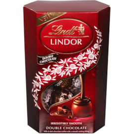 Lindt Lindor Double Chocolate Cornet 200g (K709)