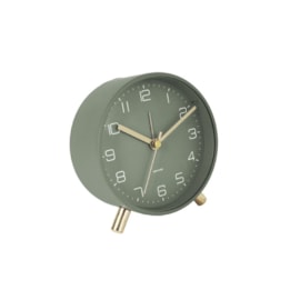 Alarm Clock Lofty Metal Matt Green (KA5752GR)